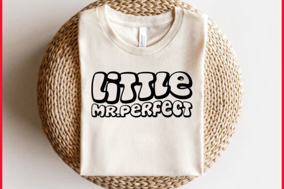 Download Retro Newborn Baby Svg Design, Little Mr. Perfect - Newborn baby svg Collection