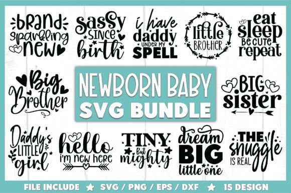 Download Newborn Baby SVG Bundle - Newborn baby svg Collection