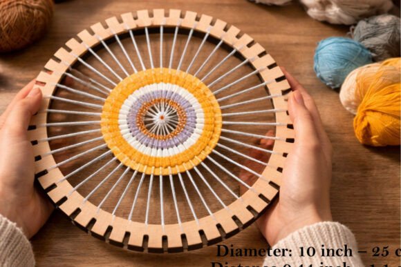 Download Round Weaving Loom 10 Inch Digital File - Digital file Collection
