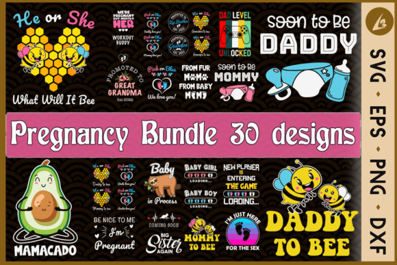 Download Pregnancy Bundle SVG 30 Designs - Pregnancy bundle Collection