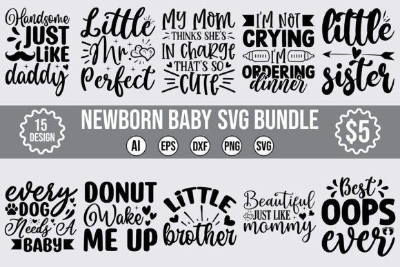 Download Newborn Baby SVG Bundle - Newborn baby svg Collection