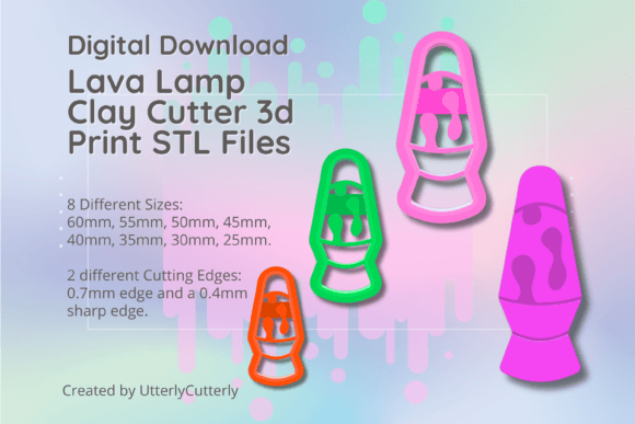 Download Lava Lamp Clay Cutter - STL Digital File - Digital file Collection