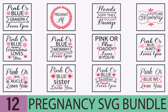 Download Pregnancy Svg Design, Pregnancy Bundle - Premium Resources